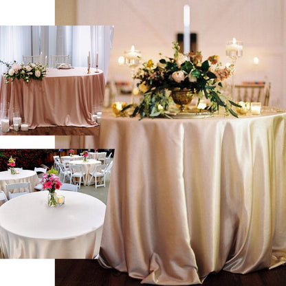 Round Tablecloth, satin tablecloth, decorative round tablecloths, round fabric tablecloths, round table covers#color_parent
