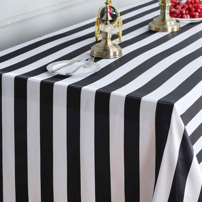 rectangle tablecloth, Satin tablecloth, striped tablecloth, decorative table covers, 90 x 156 tablecloth#color_parent