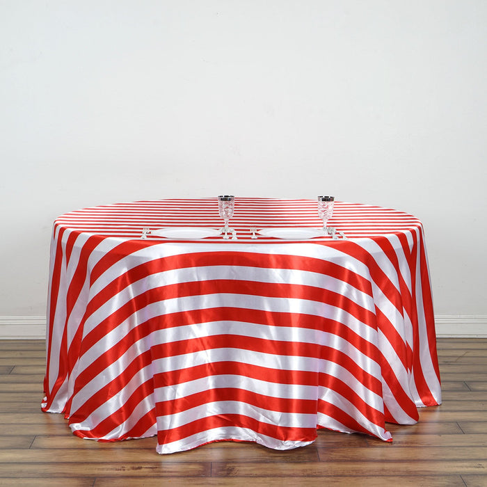 round tablecloths, Satin tablecloth, striped tablecloth, decorative table covers, 120 inch round tablecloth#color_parent