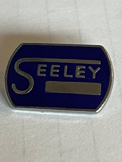 Seeley lapel pin made in England classic vintage motorcycle