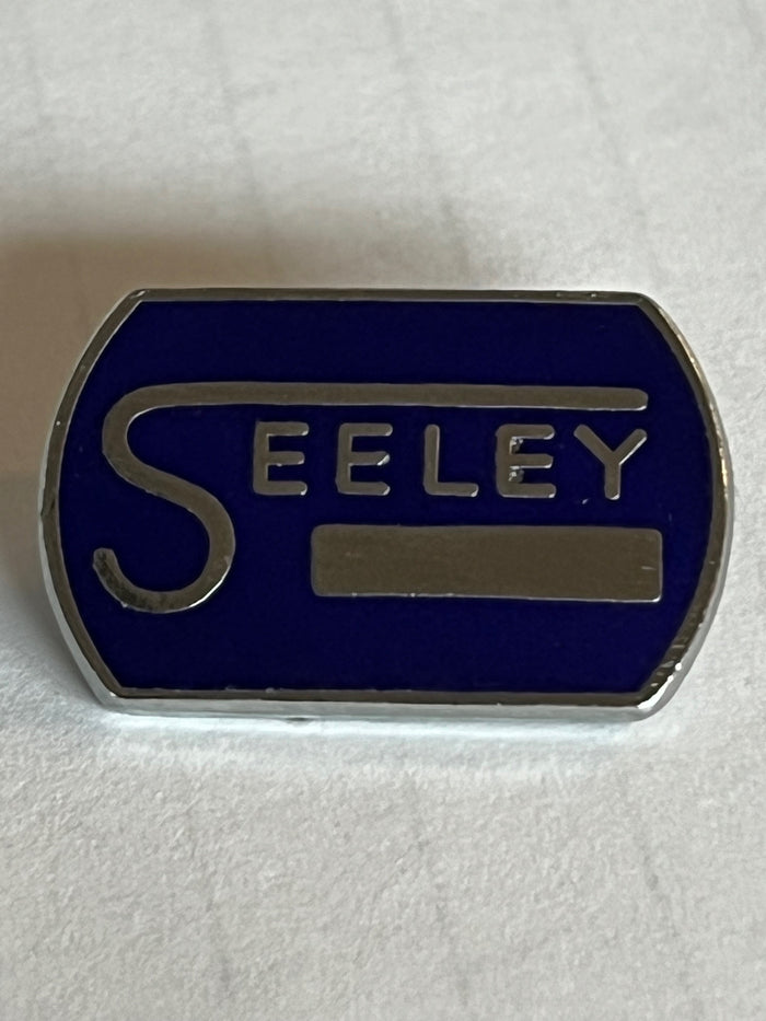 Seeley lapel pin made in England classic vintage motorcycle