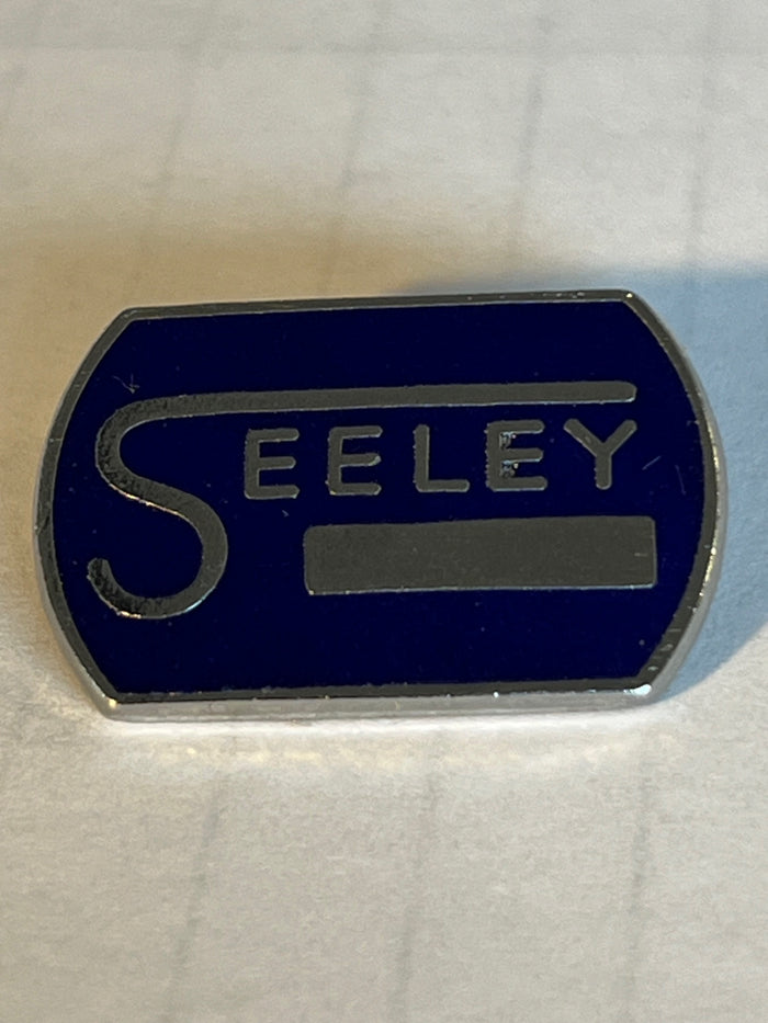 Seeley lapel pin made in England classic vintage motorcycle