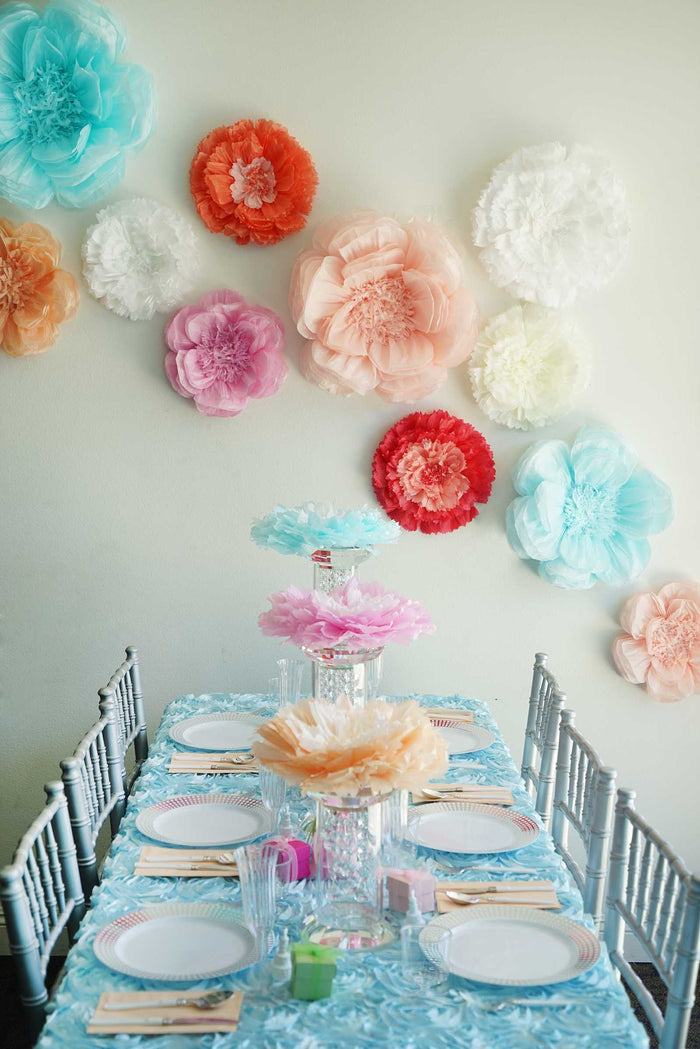 decorative flowers, giant paper flowers, 3D wall flower decor, tissue paper flowers, paper flower backdrop#color_parent