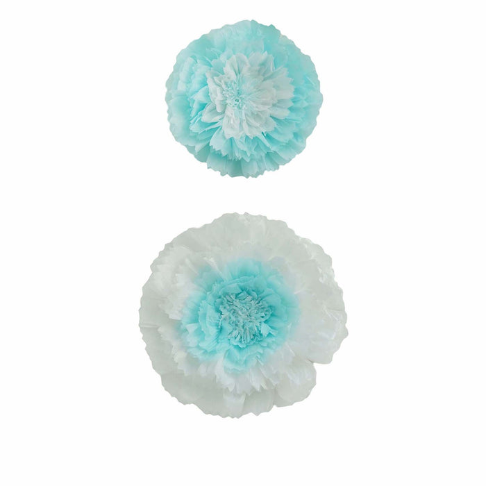 decorative flowers, giant paper flowers, 3D wall flower decor, tissue paper flowers, paper flower backdrop#color_blue