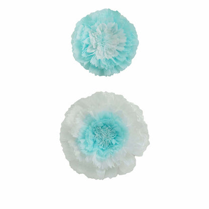 decorative flowers, giant paper flowers, 3D wall flower decor, tissue paper flowers, paper flower backdrop#color_blue
