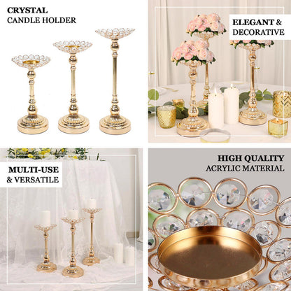 beaded candle holders, crystal candle holders, gold crystal candle holders, candle holder centerpieces, candle decorations#color_parent