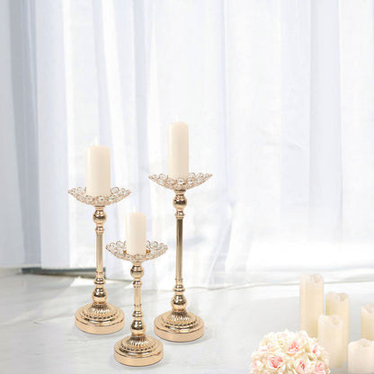 beaded candle holders, crystal candle holders, gold crystal candle holders, candle holder centerpieces, candle decorations#color_parent