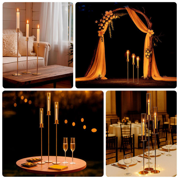 candle holders, metal candle holder, taper candle holders, candlestick stand, gold candle holder#color_parent