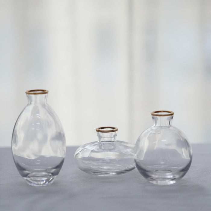 glass flower vase, bud vases, centerpiece vases, decorative vase, small flower vases#color_clear