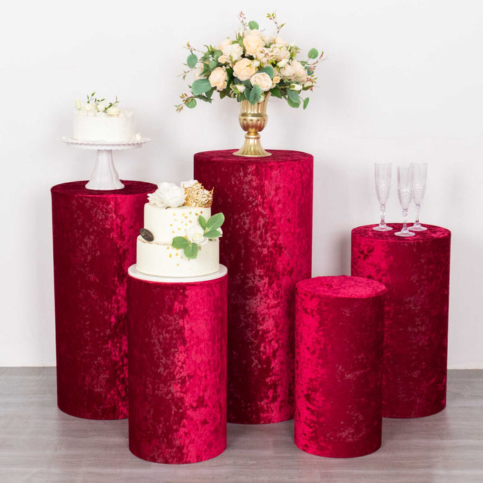 velvet, cylinder covers, pedestal cover, plinth covers, pillar prop cover#color_parent