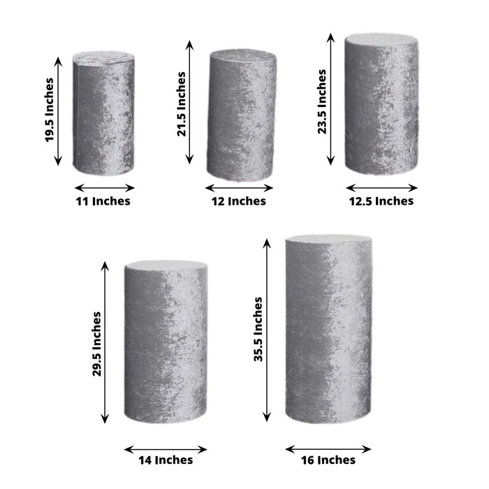 velvet, cylinder covers, pedestal cover, plinth covers, pillar prop cover#color_parent
