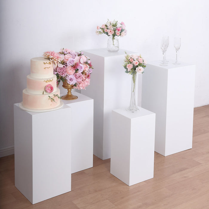 metal, pedestal stands, pedestal decor, rectangular plant stand, pedestal prop#color_parent