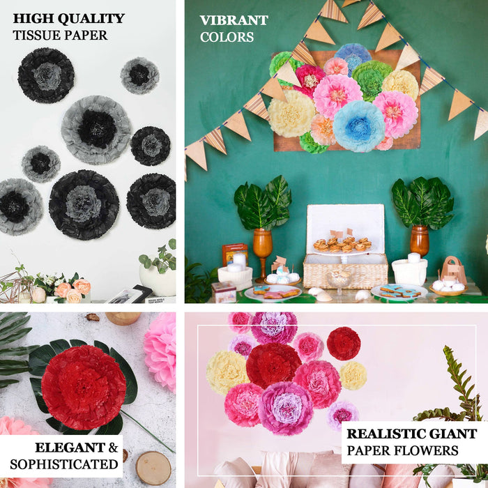 giant paper flowers, 3d wall flower decor,, tissue paper flowers, paper peony flowers, paper flowers#color_parent