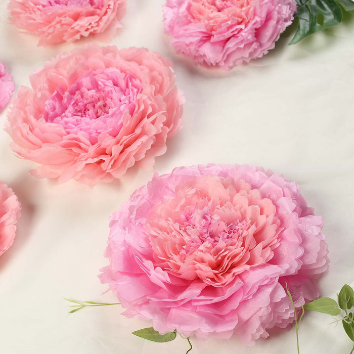 giant paper flowers, 3d wall flower decor,, tissue paper flowers, paper peony flowers, paper flowers#color_blush