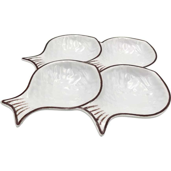 Shaped Serving Tray Fish 15.7"