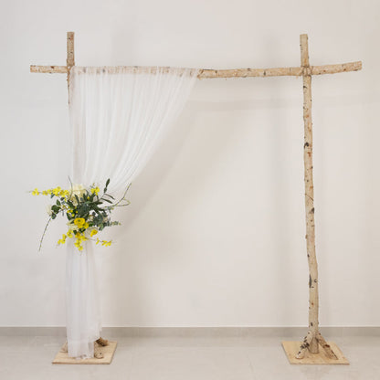 chiffon arch drape, sheer curtain, sheer backdrop, ceiling drape, chiffon drape, curtain panel, arch drape, sheer curtain#color_white