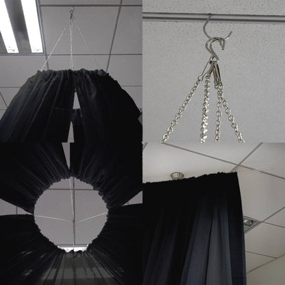 ceiling drapes, sheer curtain panels, fire retardant curtains, sheer bedroom curtains, living room curtains#color_black