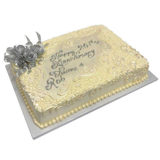 Silver Anniversary Theme Cake Freed's Bakery