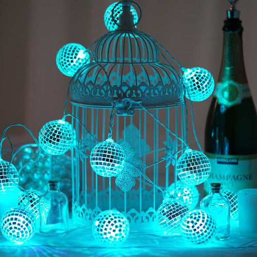 Decorative Led String Lights, Mini Disco Ball Light, Mirror Ball Light, Battery Operated Disco Ball, Disco Ball String Lights#color_parent