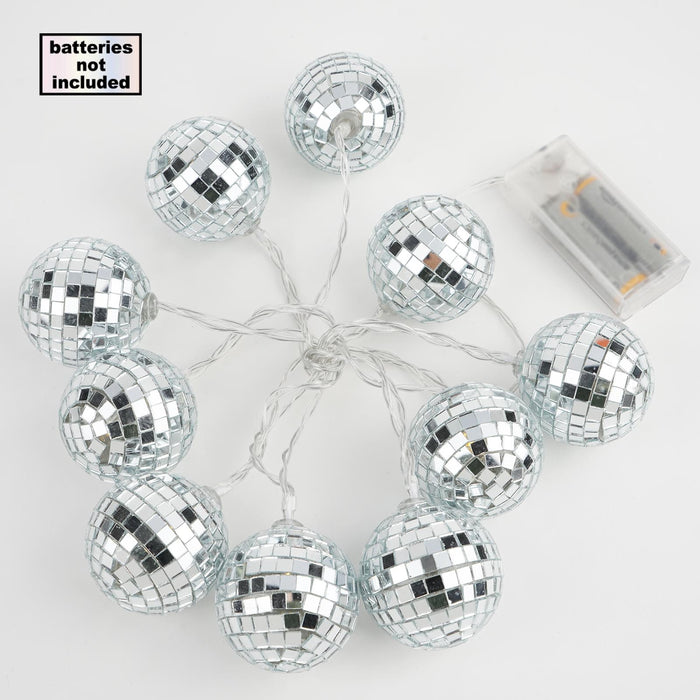 Decorative Led String Lights, Mini Disco Ball Light, Mirror Ball Light, Battery Operated Disco Ball, Disco Ball String Lights#color_parent