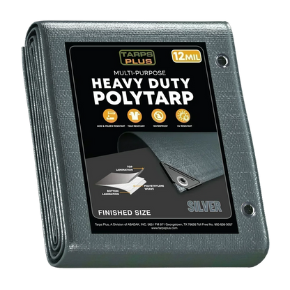 Silver Poly Tarps.