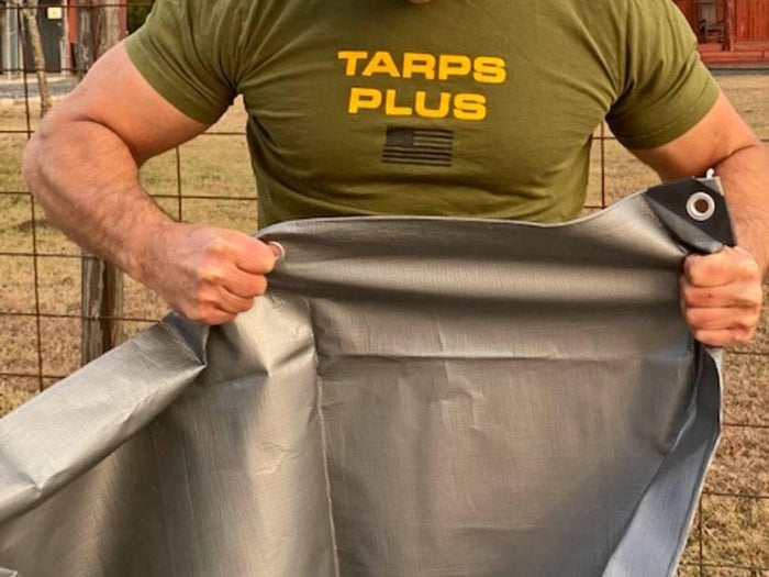 Silver Poly Tarps.