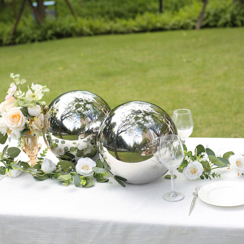 mirror balls, mirror ball decor, stainless steel balls, gazing ball, garden sphere#size_parent