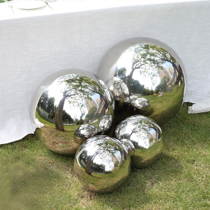 mirror balls, mirror ball decor, stainless steel balls, gazing ball, garden sphere#size_parent