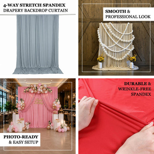 spandex backdrop curtains, stretch backdrop curtains, wrinkle free backdrop curtains, spandex backdrop panels, event backdrop curtains, 4 way stretch backdrop#color_parent