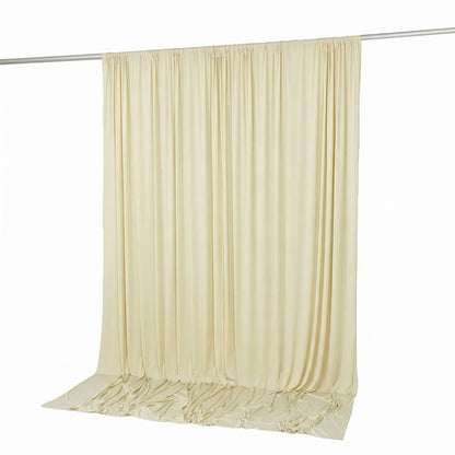 spandex backdrop curtains, stretch backdrop curtains, wrinkle free backdrop curtains, spandex backdrop panels, event backdrop curtains, 4 way stretch backdrop#color_ivory