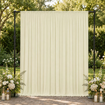 spandex backdrop curtains, stretch backdrop curtains, wrinkle free backdrop curtains, spandex backdrop panels, event backdrop curtains, 4 way stretch backdrop#color_ivory