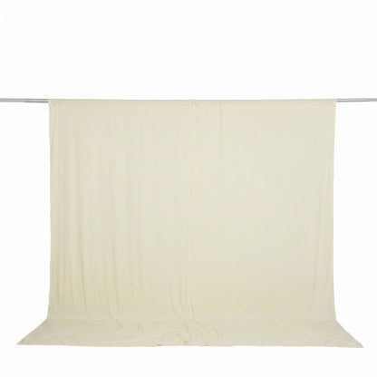 spandex backdrop curtains, stretch backdrop curtains, wrinkle free backdrop curtains, spandex backdrop panels, event backdrop curtains, 4 way stretch backdrop#color_ivory