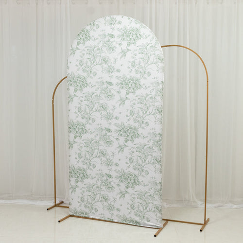 backdrop cover, fitted cover, chiara arch cover, spandex cover, arch cover, french toile backdrop cover#color_parent