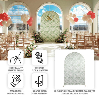 backdrop cover, fitted cover, chiara arch cover, spandex cover, arch cover, french toile backdrop cover#color_parent