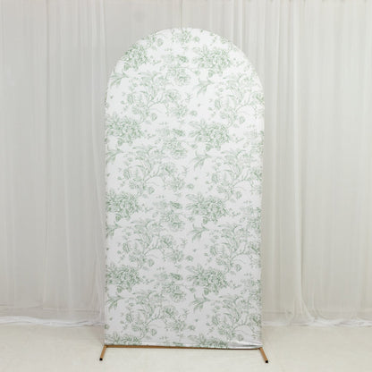 Dusty Sage Green | White