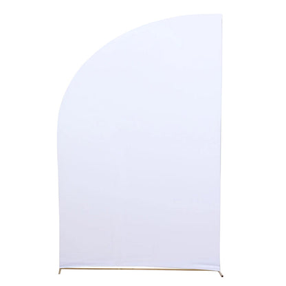 spandex, backdrop cover, round arch backdrop cover, arch cover, chiara cover#color_white