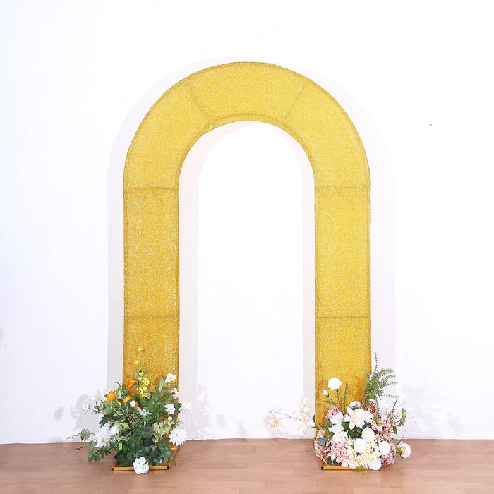 backdrop cover, arch backdrop covers, backdrop fabric, arch cover, custom fitted backdrop stand cover#color_gold