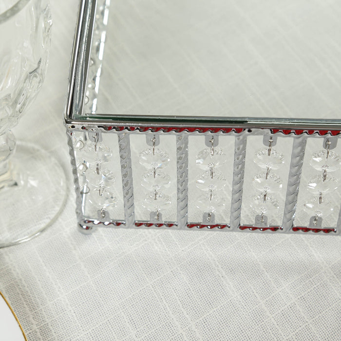 crystal beaded cake stand, metal cake stand, cake stand, square cake stand,  dessert display#color_parent