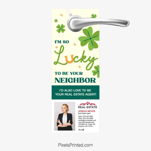 St. Patrick’s Day real estate door hangers
