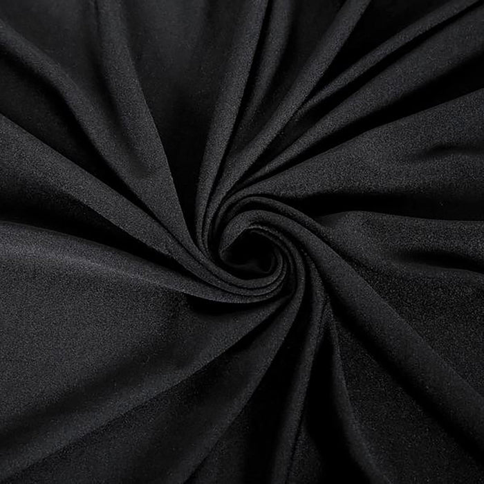 spandex, round tablecloths, fitted table cover, fitted tablecloths, stretch table covers#color_black