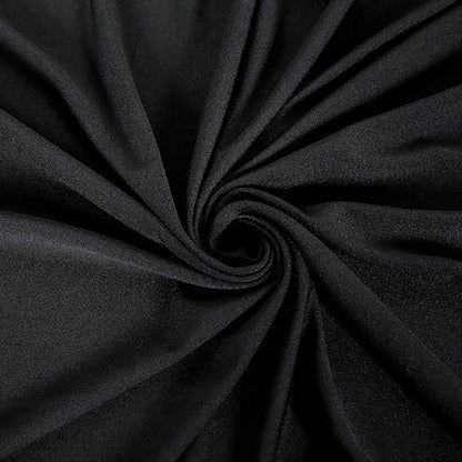 spandex, round tablecloths, fitted table cover, fitted tablecloths, stretch table covers#color_black