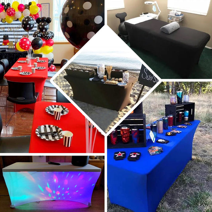 spandex table covers, rectangular fitted tablecloths, stretch table covers, fitted tablecloths, elastic table covers rectangle#color_parent