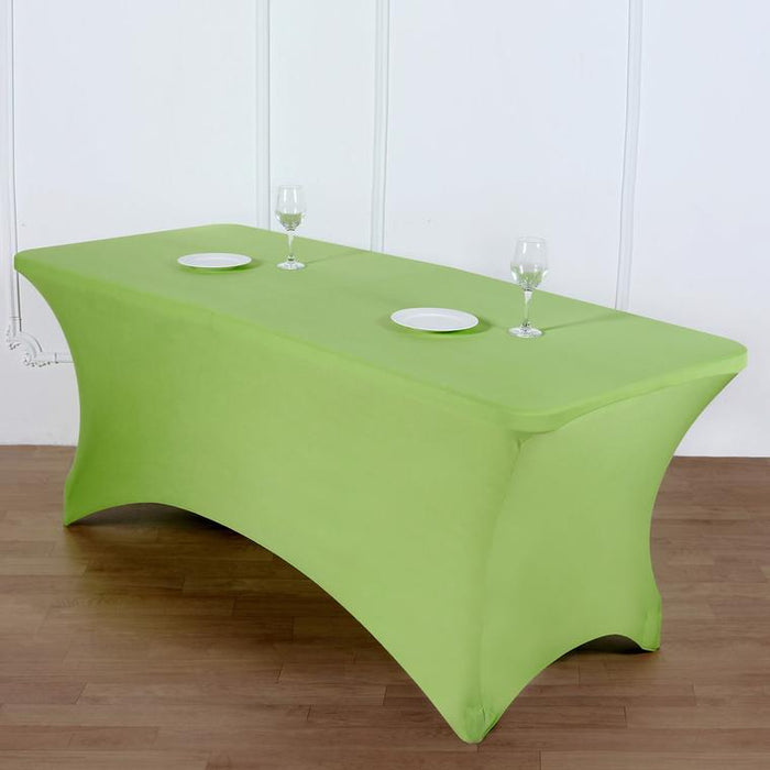 spandex table covers, rectangular fitted tablecloths, stretch table covers, fitted tablecloths, elastic table covers rectangle#color_apple-green