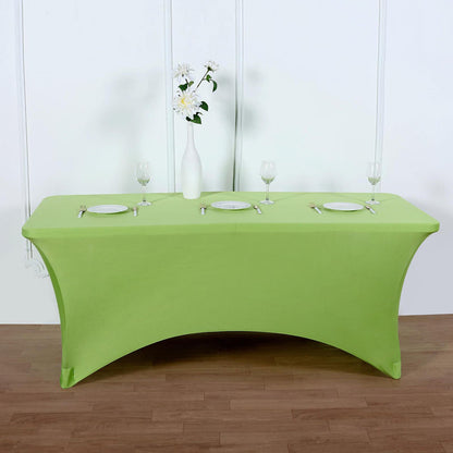 spandex table covers, rectangular fitted tablecloths, stretch table covers, fitted tablecloths, elastic table covers rectangle#color_apple-green