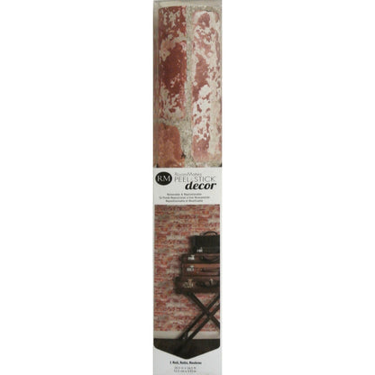 A chart illustrating the number of WallPops Stuccoed Brick Peel and Stick Wallpaper rolls required based on wall length 2–46 ft and ceiling height 8–10 ft, complete with diagrams for measuring each dimension. This tool helps you accurately estimate how much WallPops removable wallpaper you’ll need for your DIY decor projects.