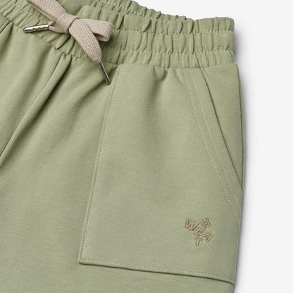 Wheat Main Sweat shorts Elmo Shorts 1145 green tea