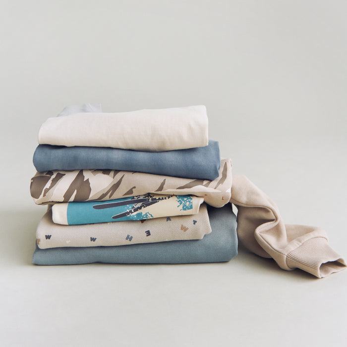 Wheat Main Sweatshirt L/S Ellis Print Sweatshirt 9711 grey moon