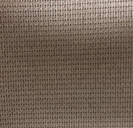 Tan 10' x 16' 86% super shade mesh tarp displaying dense weave detail