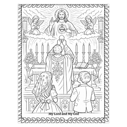 The Seven Sacraments Coloring Book
