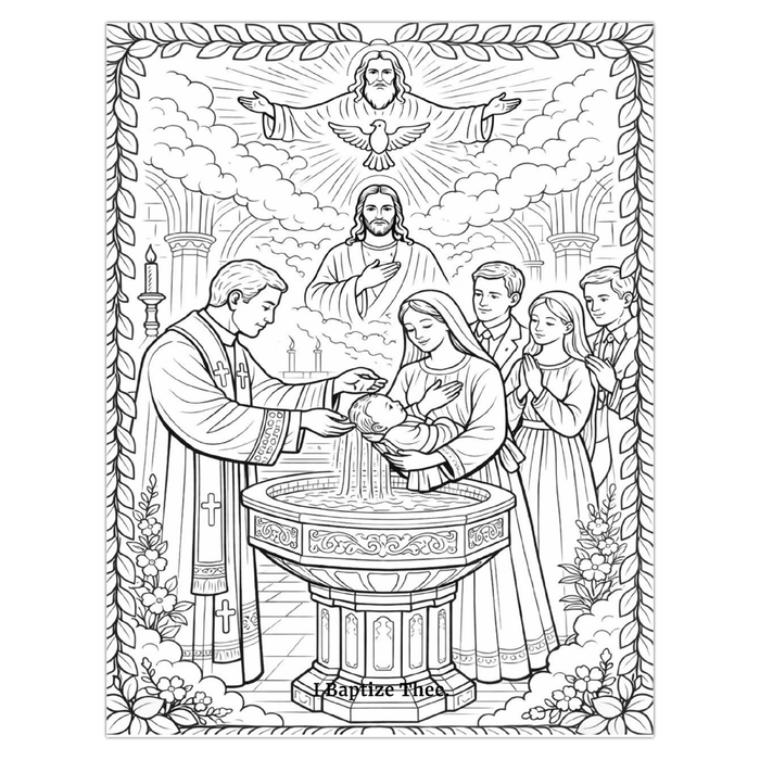 The Seven Sacraments Coloring Book